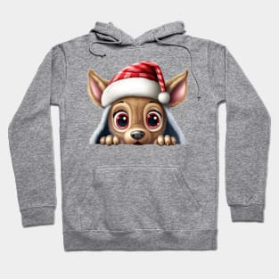 Christmas Peeking Baby Deer Hoodie